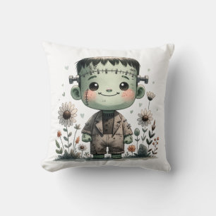 Coussin Bébé précieux Frankenstein avec Fleur sauvage   Cu