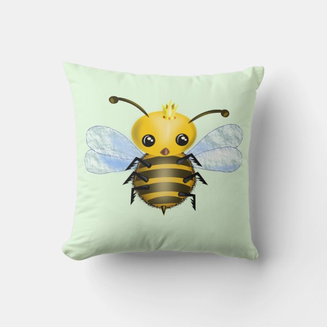 Coussin Bébé Reine d'abeille Jetez l'oreiller - Choisir le (Recto)