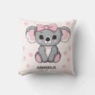 Coussin Bébé rose Koala Ours