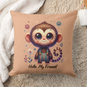 Coussin Bébé singe mignon