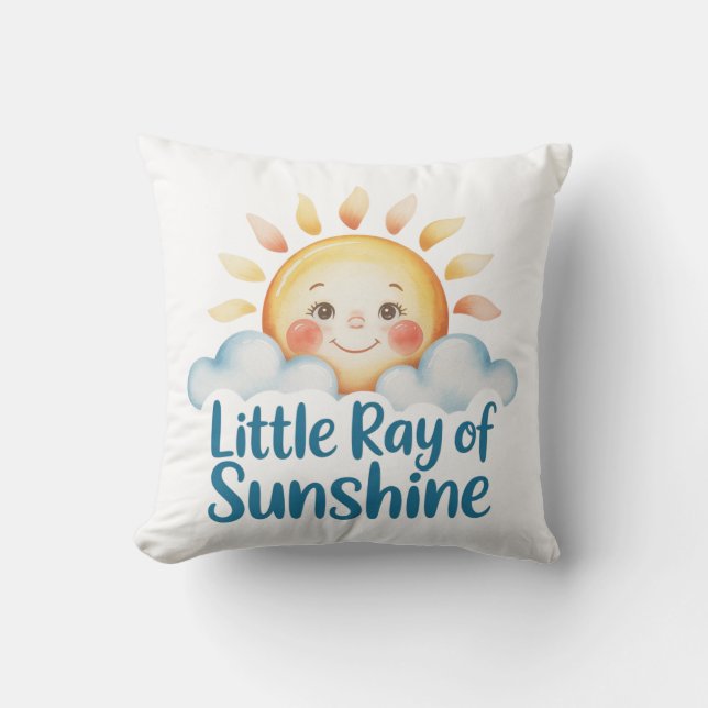Coussin Bébé soleil d'été (Recto)