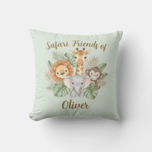 Coussin Bébés Animaux de Safari Mignons