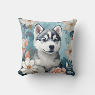 Coussin Bébés mignons animaux   Husky Puppy