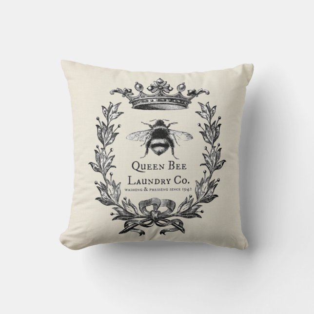Coussin Bee de la Reine (Recto)