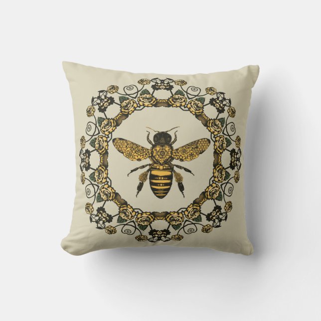 Coussin Bee victorienne (Recto)