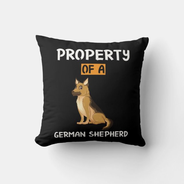Coussin Beekeeper Art Propriété D'Un Berger Allemand (Recto)