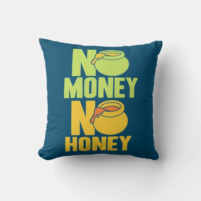 Coussin Beekeeper Gift | Beekeeper No Money No Honey (Recto)
