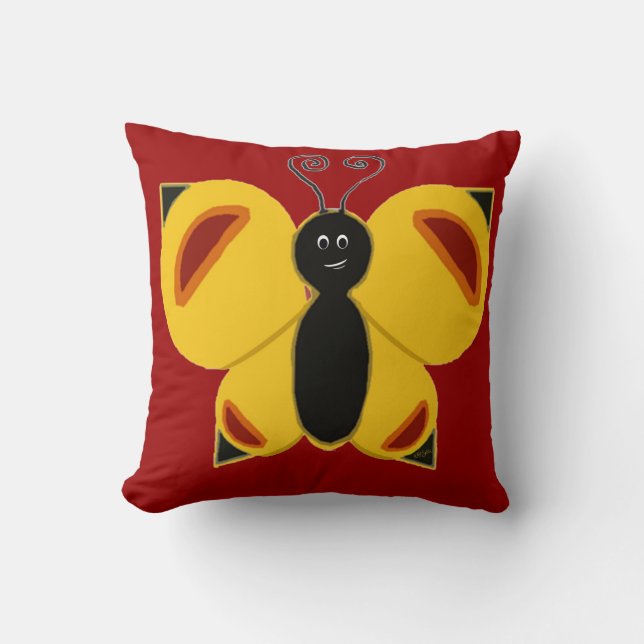 Coussin Beema le Papillon (Recto)