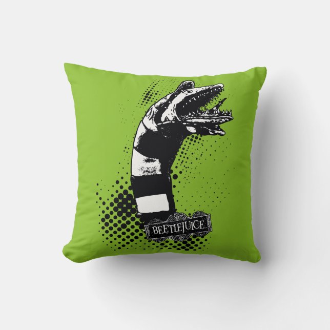 Coussin Beetlejuice | Sandworm Illustration (Recto)