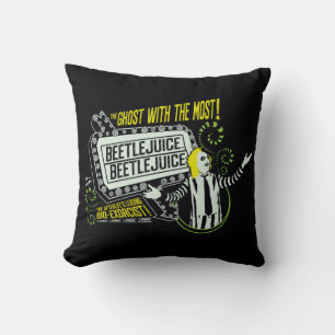 Coussin Beetlejus Marquee "Ghost With The Most"