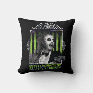 Coussin Beetlejus   Portrait "Ghost With the Most"
