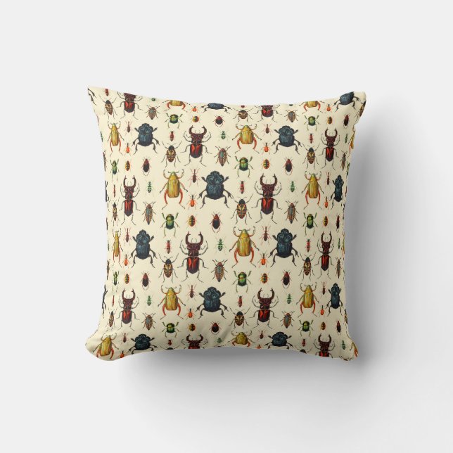 Coussin Beetles vintages (Recto)
