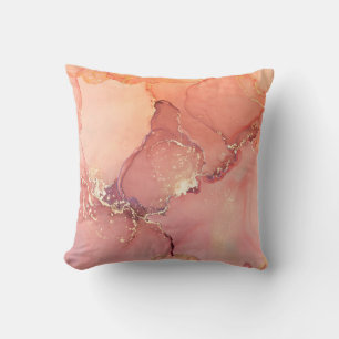 Coussin beige Abstrait, arrière - plan marron, papier pein