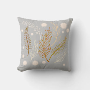 Coussin Beige Brown gris clair Simple