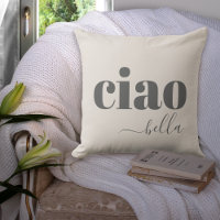 Beige Ciao Bella Bonjour Belle Typographie Moderne