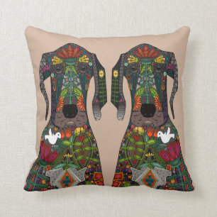 Coussin Beige d'amour de great dane