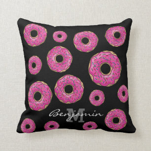 Coussin Beignet arrosé par rose délicieux juteux