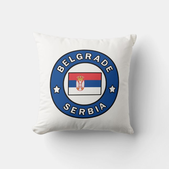 Coussin Belgrade Serbie (Recto)