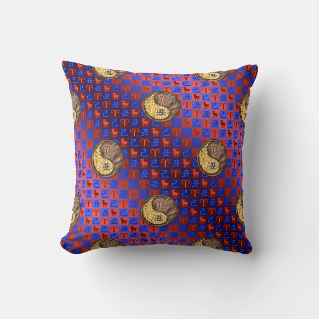 Coussin Bélier & Boeuf de Terre (Recto)
