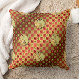 Coussin Bélier & Dragon de Métal