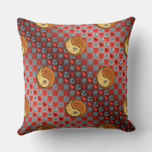 Coussin Bélier & Lapin de bois.