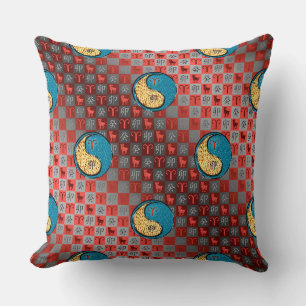 Coussin Bélier & Lapin d'eau