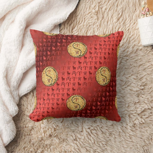 Coussin Bélier & Tigre de Feu (Couverture)