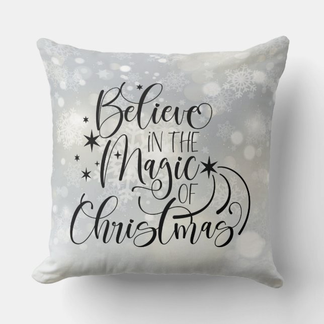 Coussin Believe In The Magic Of Christmas (Recto)