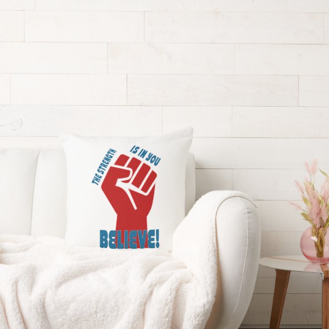 Coussin Believe in Workers Power Union Design (Canapé)