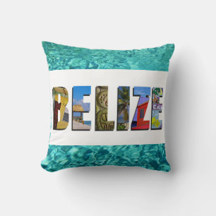 Coussin Belize Tropical Beach Blue Ocean Travel Photos