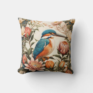 Coussin Belle Alcyon et Fleurs de Protéa