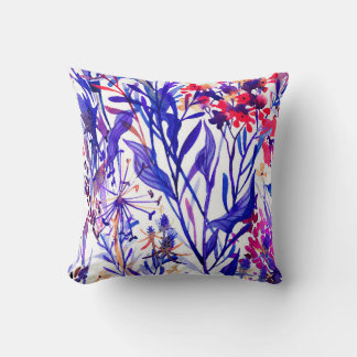 Coussin Belle aquarelle fleurie sans couture motif