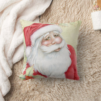 Coussin Belle aquarelle Santa Clause