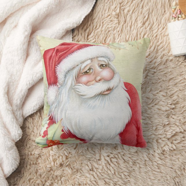 Coussin Belle aquarelle Santa Clause (Couverture)