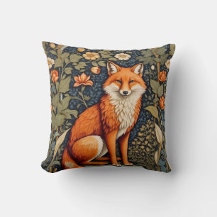 Coussin Belle assise Red Fox William Morris Inspiré