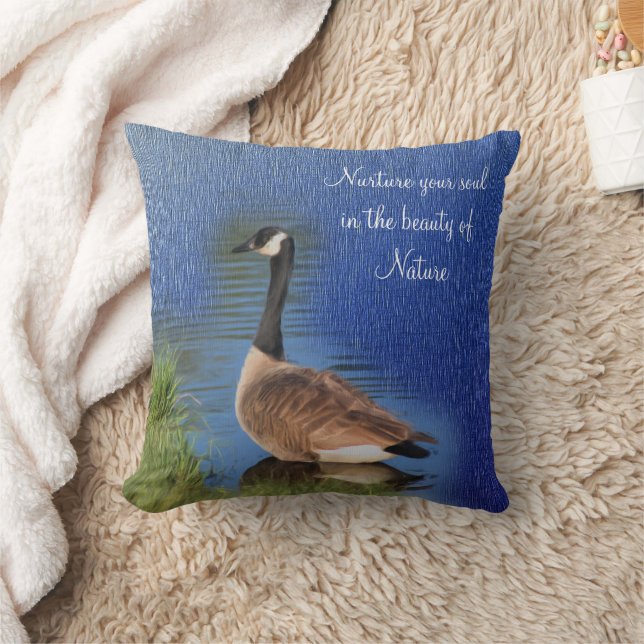 Coussin Belle bernache du Canada, beauté de la nature insp (Couverture)