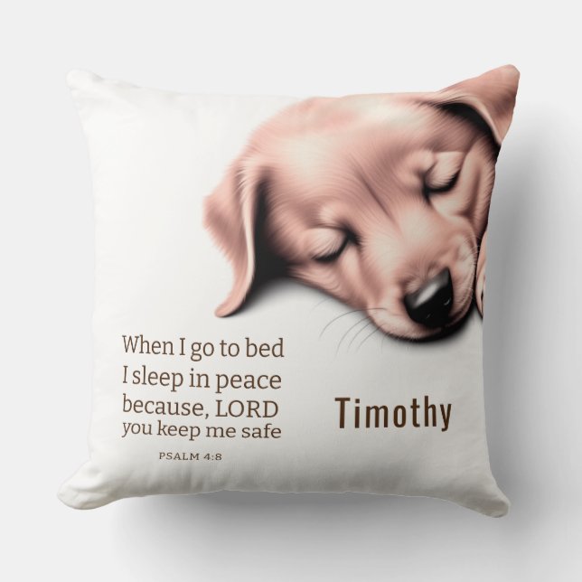 Coussin Belle Bible de Chiot (Recto)