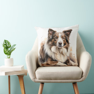 COUSSIN BELLE BORDURE COLLIE HERDING CHIEN
