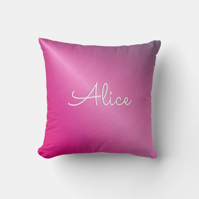 Coussin Belle brillance rose personnelle  (Recto)