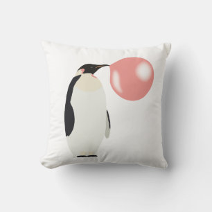 Coussin Belle bulle de gomme Penguin soufflante bulle