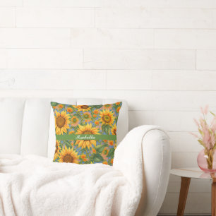 Coussin Belle collection populaire de tournesol