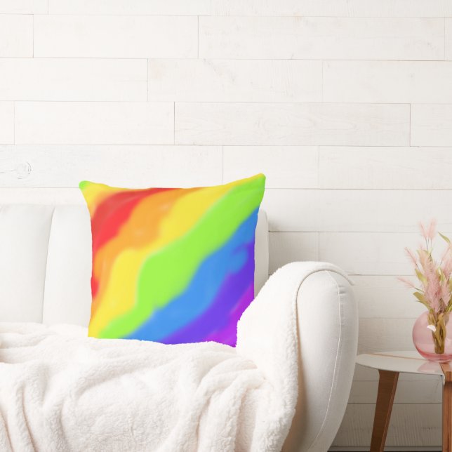 Coussin Belle conception arc-en-ciel Abstraite - (Canapé)