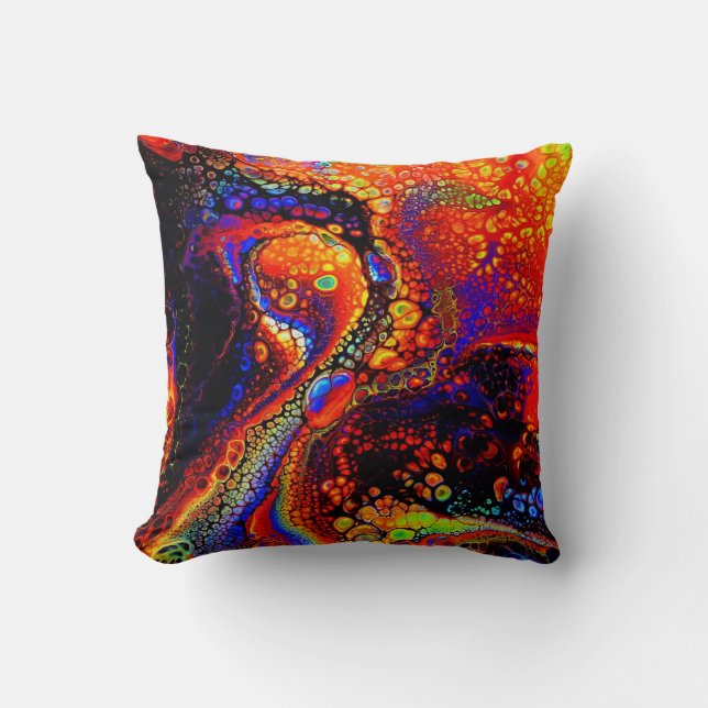 Coussin Belle et colorée liquide fondu (Recto)