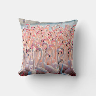 Coussin Belle et sauvage - Flamingosflock, plus, rose, d