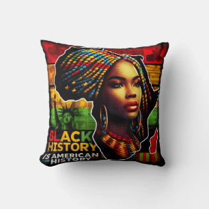 Coussin Belle femme noire