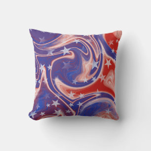 Coussin Belle fête de l'4 juillet Abstraite