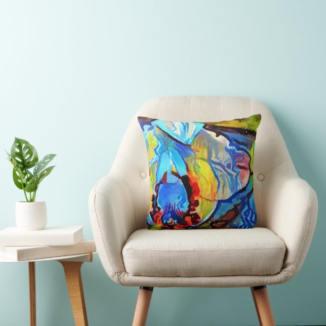 Coussin Belle fleur abstraite (Chaise)