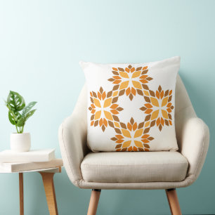 Coussin belle fleur brun pétale