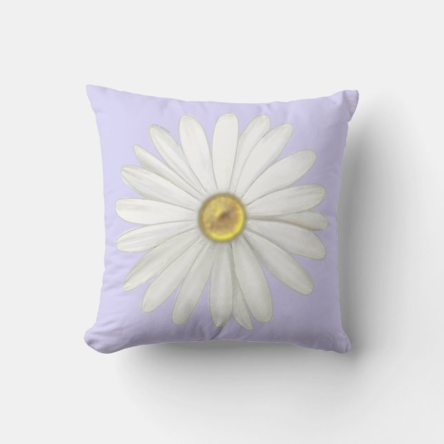 Coussin Belle Fleur de marguerite sur la fenêtre de lumièr (Recto)