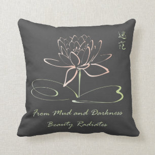 Coussin Belle Fleur Lotus Méditation Spirituelle Yoga